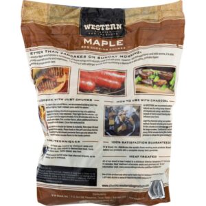 Western Premium BBQ Products Maple BBQ Cooking Chunks, 549 cu in