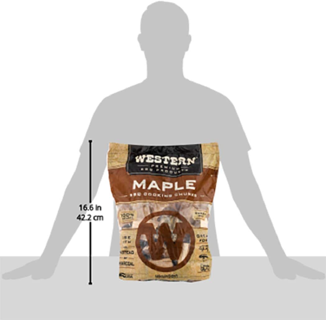 Western Premium BBQ Products Maple BBQ Cooking Chunks, 549 cu in