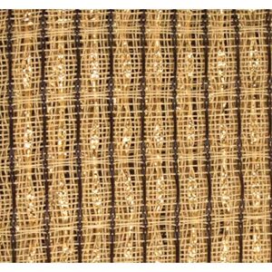 grill cloth – beige/brown, gold stripe, 59″ wide