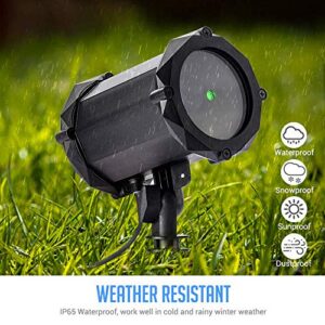 Lunmore 3 Themes in 1 Garden Laser Projector Lights Christmas Halloween Decorative Lighting for Home Garden