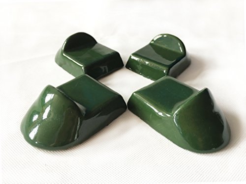 KAMaster Ceramic Grill Feet Shoes Set of 4 Accessories Parts Raise The Primo,Big Green Egg,Kamado Grill Joe Charcoal Grill Used for BBQ Grill Table Outdoor and Garden