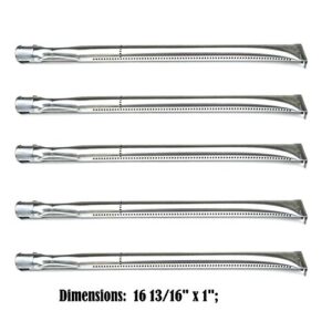 Direct Store Parts DA112 (5-Pack) Stainless Steel Burner Replacement for Nexgrill, Charmglow, Costco, Kirkland, Permasteel, Perfect Glo, Sterling Forge Gas Grill (5)