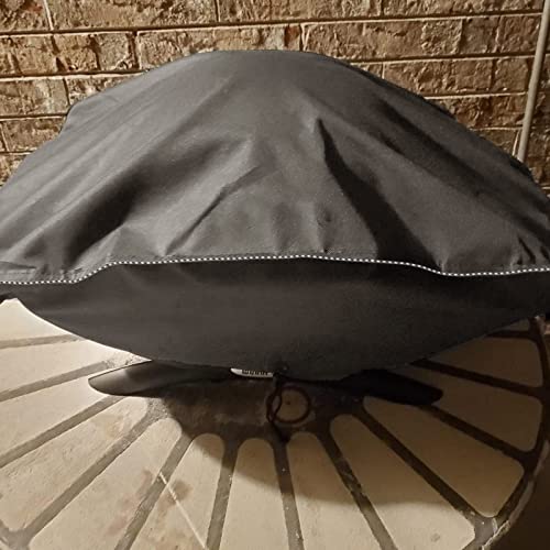 EPCOVER Portable Grill Cover for Weber Q2000, Q200 Series and Baby Q Gas Grill, Compared to Weber 7111, All Weather Protection，Gray