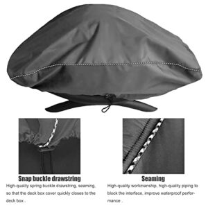 EPCOVER Portable Grill Cover for Weber Q2000, Q200 Series and Baby Q Gas Grill, Compared to Weber 7111, All Weather Protection，Gray