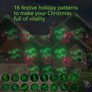 Lunhoo 16 Pattern Christmas Laser Lights Star Projector Party Lighting