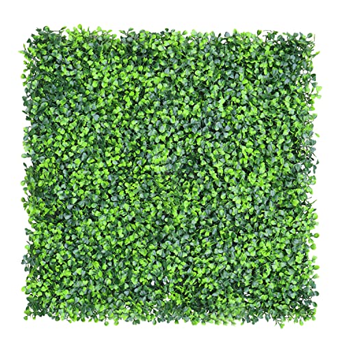 Windscreen4less Artificial Faux Ivy Leaf Decorative Fence Screen 20'' x 20" Boxwood/Milan Leaves Fence Patio Panel, Harmonious Boxwood 2 Pieces