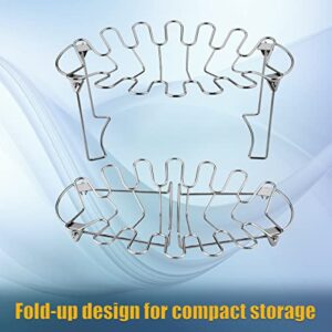 Chicken Leg Rack For Smoker Griller Oven - 12-Slot Fish-Shaped Chicken Wing Rack - Non-Stick, Easy To Use, Dishwasher Safe, Premium Quality Stainless Steel Chicken Rack