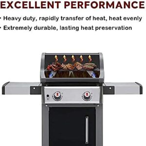 Uniflasy 7637 Grill Cooking Griddle for Weber Spirit I & II 200 Series 17.5 inch Spirit E210 Spirit E220 Spirit S210 Spirit S220 with Front Control Weber Spirit 200 Grill Replacement Flat Cooking Pan