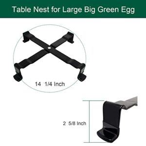 Quantfire Grill Stand Table Nest for Large Big Green Egg, Big Green Egg Accessories Kamado Grill Table Nest Stand