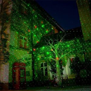 Motion 8 Patterns in 1, Outdoor Indoor Garden Laser Lights, Projector Laser Lighting Show, Waterproof, Landscape Lighting Ornament Decoration for Christmas, Holidays and Parties