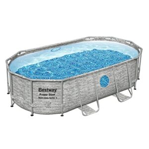 Bestway 14 Foot x 39.6 Inch Oval Above Ground Swimming Pool with 530 GPH Filter Pump and Swimming Pool Cleaning and Maintenance Accessories Kit