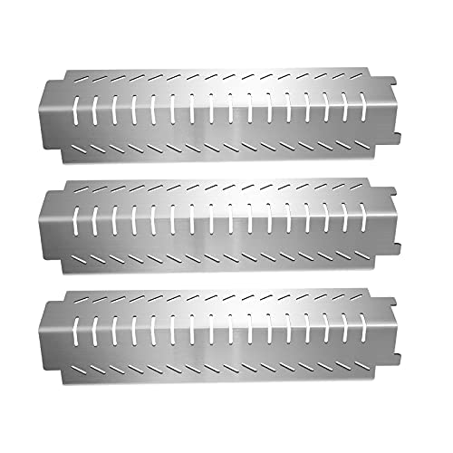 Boloda 3 Pack Heat Tent Shield,Stainless Steel Grill Heat Plate Replacement for Charbroil 463240904,Coleman 461230403,Kirkland 463230703, Thermos 461246804,Centro G40200 Flame Tamer Heat Plate Shield