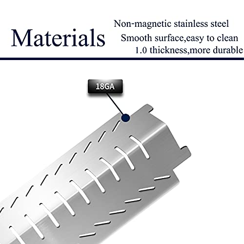 Boloda 3 Pack Heat Tent Shield,Stainless Steel Grill Heat Plate Replacement for Charbroil 463240904,Coleman 461230403,Kirkland 463230703, Thermos 461246804,Centro G40200 Flame Tamer Heat Plate Shield
