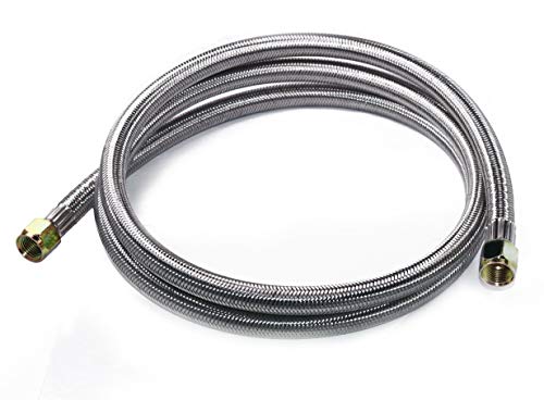 DOZYANT 6 Feet Propane Hose Extension with 3/8" Female Flare on Both Ends, Stainless Braided Propane Gas Line Pipe for RV, BBQ Grill, Propane Tank, Heater and More