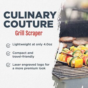 Culinary Couture Stainless Steel Grill Scraper with Handle