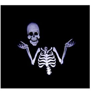 Halloween White Grimmotion Skeleton with Moving Head Lightshow Projection