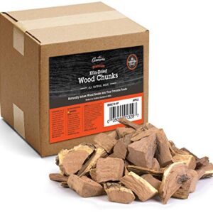 Camerons All Natural Apple Wood Chunks for Smoking Meat -840 Cu. In. Box, Approx 10 Pounds- Kiln Dried Large Cut BBQ Wood Chips for Smoker - Barbecue Chunks Smoker Accessories - Grilling Gifts for Men