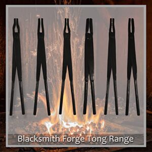 Simond Store 16" Mandrel Jaw Blacksmith Tongs - Forging Tools and Equipment for Beginner and Professional, Bladesmith, Blacksmith, Farrier - Forging Tongs for Knife Making