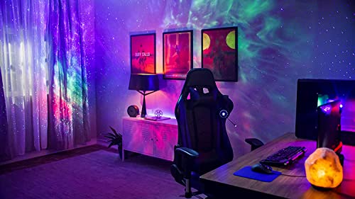 Starry Sky Projector Flash accompany The Rhythm of Music, Galaxy Projector,APP Control Nebula LED Star Light Projector for Bedroom Home Ceiling Decor Party