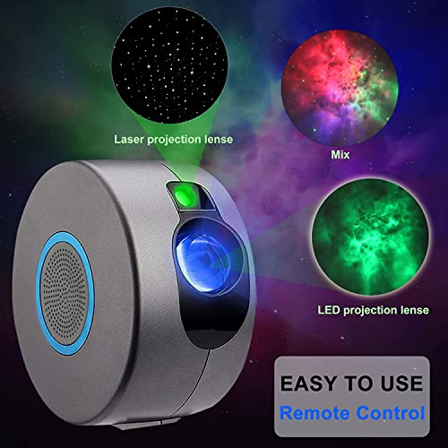 Starry Sky Projector Flash accompany The Rhythm of Music, Galaxy Projector,APP Control Nebula LED Star Light Projector for Bedroom Home Ceiling Decor Party