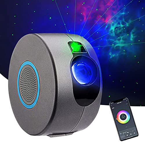 Starry Sky Projector Flash accompany The Rhythm of Music, Galaxy Projector,APP Control Nebula LED Star Light Projector for Bedroom Home Ceiling Decor Party