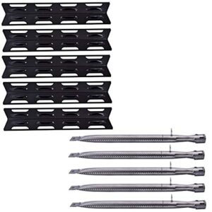 htanch pn2071(5-pack) sa2411 (5-pack) 16 1/8″ heat plates and burners replacement for perfect flame sgl2008a, slg2007a, slg2007b, slg2007d gas grill