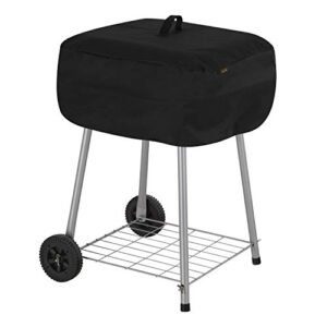 modern leisure 2974 chalet walk-a-bout charcoal grill cover (21.5 l x 21.5 d x 14.5 h inches) water-resistant, black