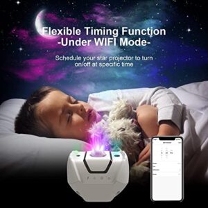 Star Projector, Galaxy Projector for Bedroom, with Bluetooth, Smart App, Alexa Voice Control , Starry Lamp for Kids Adults Bedroom Decoration Birthday Party