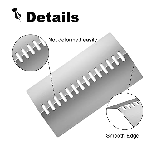 Clivimi Stainless Steel Grill Heat Plates Shield Flame Tamer, 12 7/8" BBQ Gas Grill Replacement Parts for Bull Angus 47628, 47629, Outlaw 26038, 26039, Steer Premium 69008, Cal Flame G series 4 burner