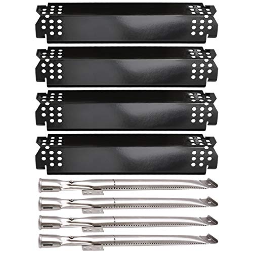 Metal Club Grill Parts Kit for Nexgrill 4 Burner 720-0830H, Nexgrill 720-0864 720-0864M Gas Grills, 4-Burners & 4-Pack Grill Flame Tamers Burner Covers Replacement