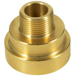 Hihitomorrow 3 Hole Pool Brass Deck Jet Nozzle with Ground Lug for Swimming Pool Spa Fountain Water Hole Pump, Triple Streams Jet Nozzle