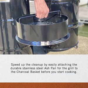 Pit Barrel Cooker Original Ultimate Accessory Pack - Charcoal Chimney Starter, Grill Cover (18.5 inches), Hinged Grill Grate (18.5 inches), Attachable Ash Pan (18.5 inches), and Heat Resistant Pit Gri