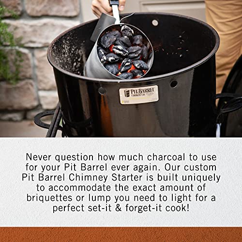 Pit Barrel Cooker Original Ultimate Accessory Pack - Charcoal Chimney Starter, Grill Cover (18.5 inches), Hinged Grill Grate (18.5 inches), Attachable Ash Pan (18.5 inches), and Heat Resistant Pit Gri