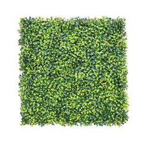 windscreen4less artificial faux ivy leaf decorative fence screen 20” x 20″ boxwood/milan leaves fence patio panel 1 pcs