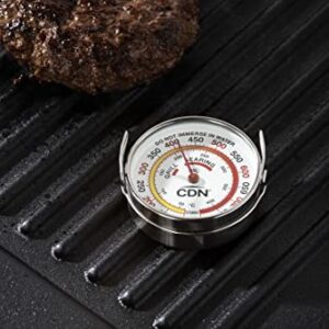 CDN Grill Surface Thermometer, Silver