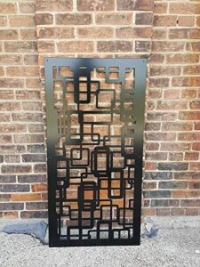 abstract2us – privacy screen metal garden fence decor art