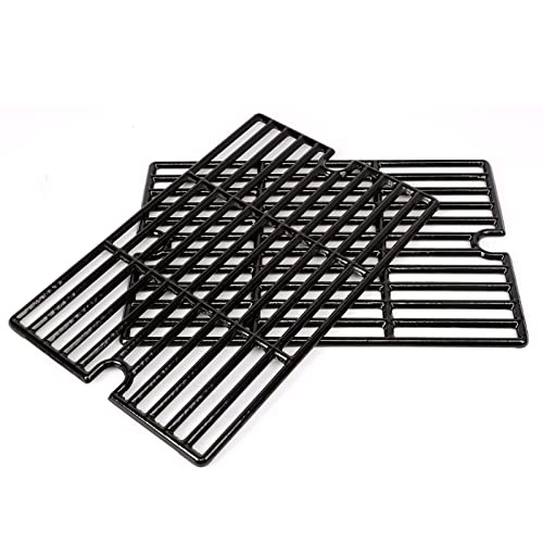 Hisencn 16.5" Cast Iron Cooking Grate Replacement for Smoke Hollow PS9900 7000CGS, Charbroil 463722315 463722313 463722416, Kenmore 141.152270 141.155400, Kingsford 24 inch Expert Grill 24 inch