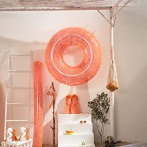 Sunnylife Pool Ring | Neon Coral Glitter