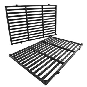 mixrbbq 19.5 inch grill grate replacement parts for weber genesis 300 s310 s320 s330 e310 e320 e330 ep310 ep320 ep330 gas grills, cast iron cooking grates replacement parts for weber 7524, 7528