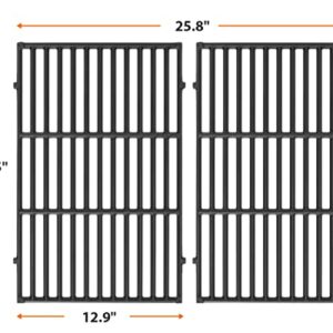 MixRBBQ 19.5 inch Grill Grate Replacement Parts for Weber Genesis 300 S310 S320 S330 E310 E320 E330 EP310 EP320 EP330 Gas Grills, Cast Iron Cooking Grates Replacement Parts for Weber 7524, 7528