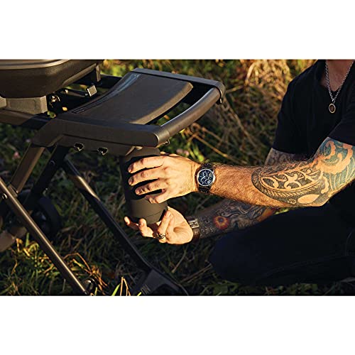 Napoleon PHANTOM TravelQ Portable PRO Propane Gas Grill - PRO285X-PHM - with Scissor Cart, Matte Black, Travel BBQ,