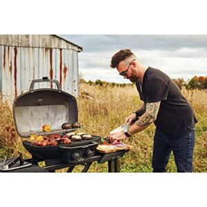 Napoleon PHANTOM TravelQ Portable PRO Propane Gas Grill - PRO285X-PHM - with Scissor Cart, Matte Black, Travel BBQ,