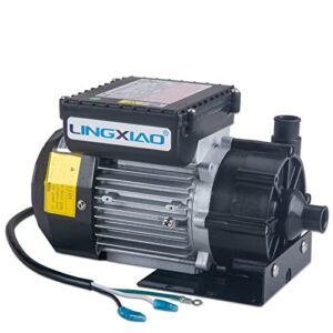 lingxiao we10 spa circulation pump, hot tub circulation pump, lx pump motor 115v, 0.25hp, 3/4″ port compatible with oem e5/e10 – model: we10(115v)