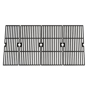 uniflasy 18 inch grill cooking grates for charbroil performance 463244819 6 burner cart/cabinet liquid propane gas grill, 6-burner cast iron cooking grids grill replacement parts