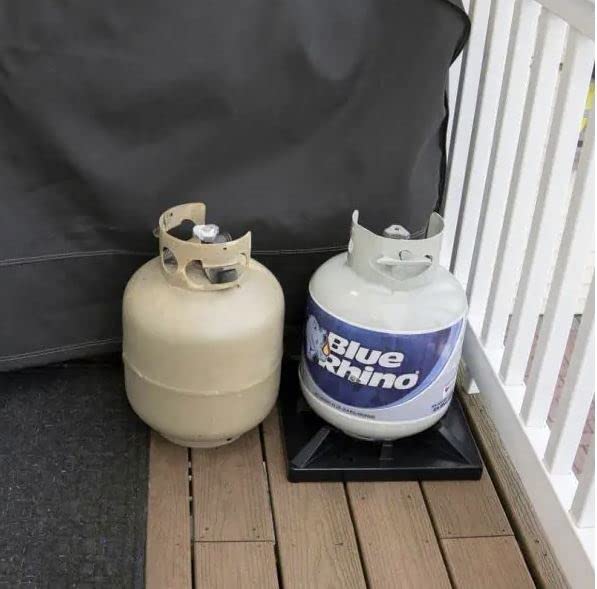 Mr. Bar-B-Q Propane Tank Holder and Stabilizer, Prevents Rust Rings, Grounds Your Tank on All Surfaces, 40406YGD