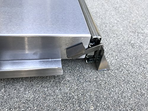 PitsMaster 304 Grade Stainless Steel Slide Out Propane Tank Tray for BBQ Island, RV, Free Standing Gas Grill