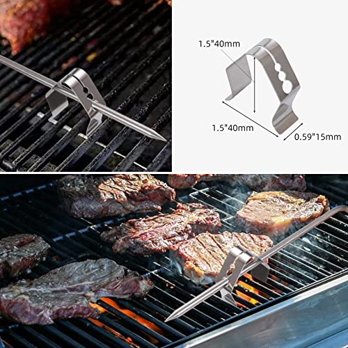 Replacement Meat Probe for Pit boss Pellet Grill and Pellet Smoker, 3.5mm Plug 2 Pack Meat Probes with Grills Clip Accessories (Upgraded Version)