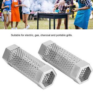 BORDSTRACT 2PCS Premium Pellet Smoker Tube, 6in Smoke Tube for Pellet Smoker, Pellet Grill Accessories, for Any Grill or Smoker, Hot or Cold Smoking (Hexagon)
