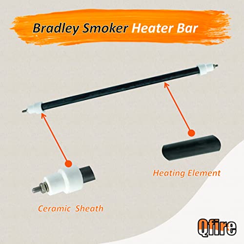 Heating Element Compatible with Bradley Smoker BS611 / BTDS76P 4-Rack Outdoor Electric Smoker,Replacement Heat Bar 120v for BTDS108P 6-Rack Bradley Digital Food Smokers