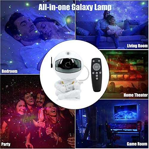 TAN.TOMI Astronaut Light Projector, Swithchable Color Starry Night Light Projector, Planetarium Galaxy Projector with Ajust Head Position, Remote Control Planetarium Galaxy Projector for Friends/Kids